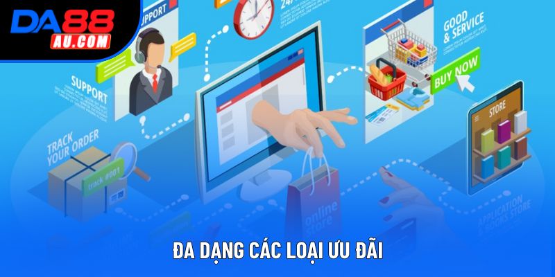 Đa dạng các loại ưu đãi Đa dạng các loại ưu đãi